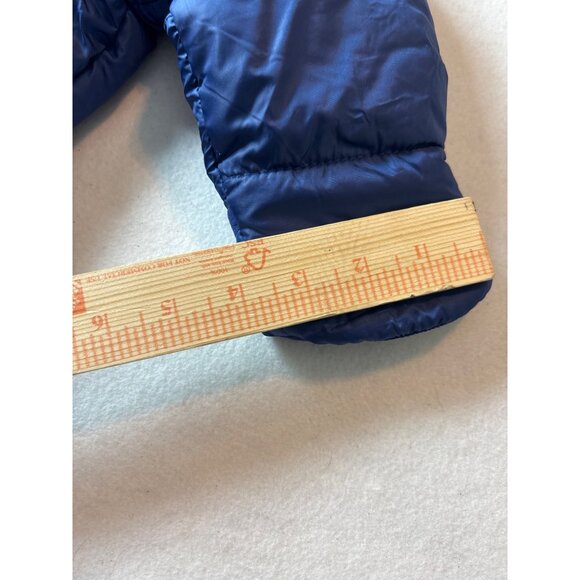 Baby Blue Puffer Snowsuit With Hood & Bear Patch 12-18 months - Picture 7 of 13